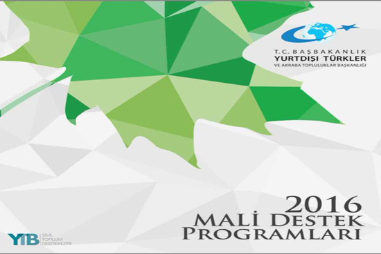 YTB 2016 Mali Destek Programları