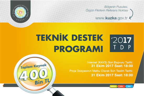 Kuzka 2017 Teknik Destek İlanını Yayınladı