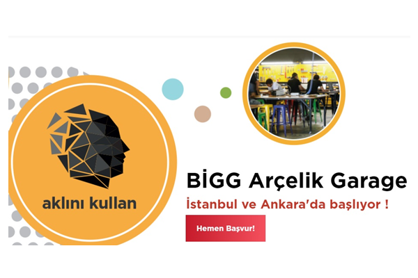 Bigg Arçelik Garage 200 bin TL. Destek Fırsatıyla Yeni Girişimleri Bekliyor