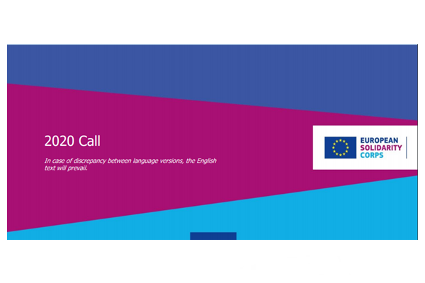 Avrupa Dayanışma Programı (ESC) 2020 Yılı Proje Teklif Çağrısı